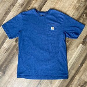 CARHARTT pocket tee navy Sz Large “tall”
